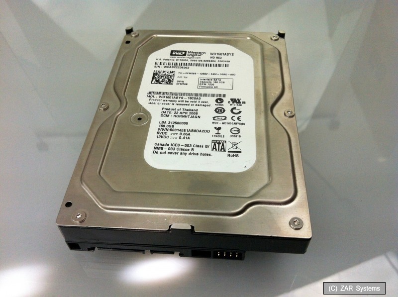 160GB Western Digital WD RE2 WD1601ABYS WD1601ABYS-01C0A0 SATA HDD 7200RPM