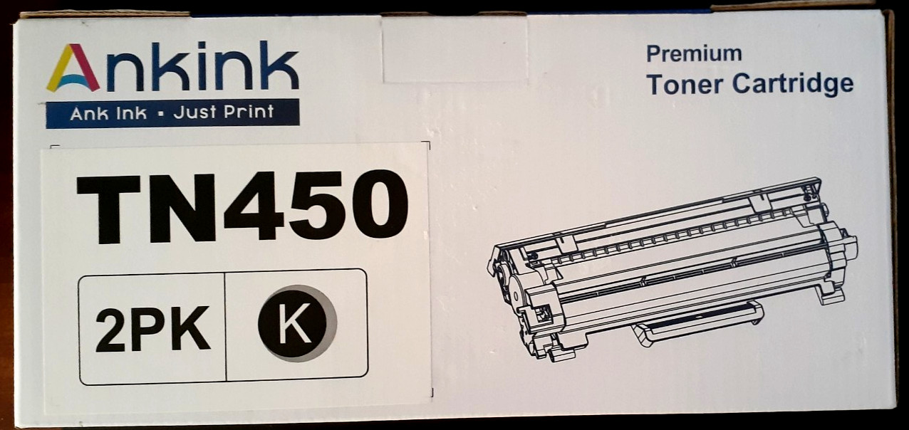 ANKINK TN450 (2 Pack) Premium Toner Cartridge - Unopened