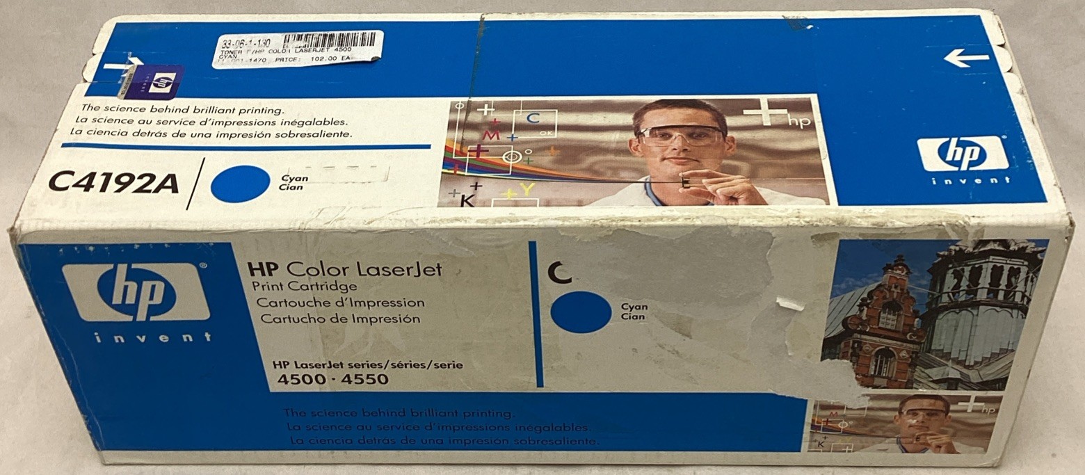 HP C4192A Original Genuine LaserJet Cartridge Cyan Brand New in Box