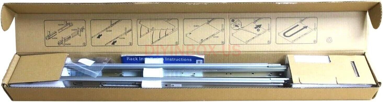 Dell Poweredge R320 R420 R430 R620 R630 R640 1U Sliding Ready Rails II A7 81WCD