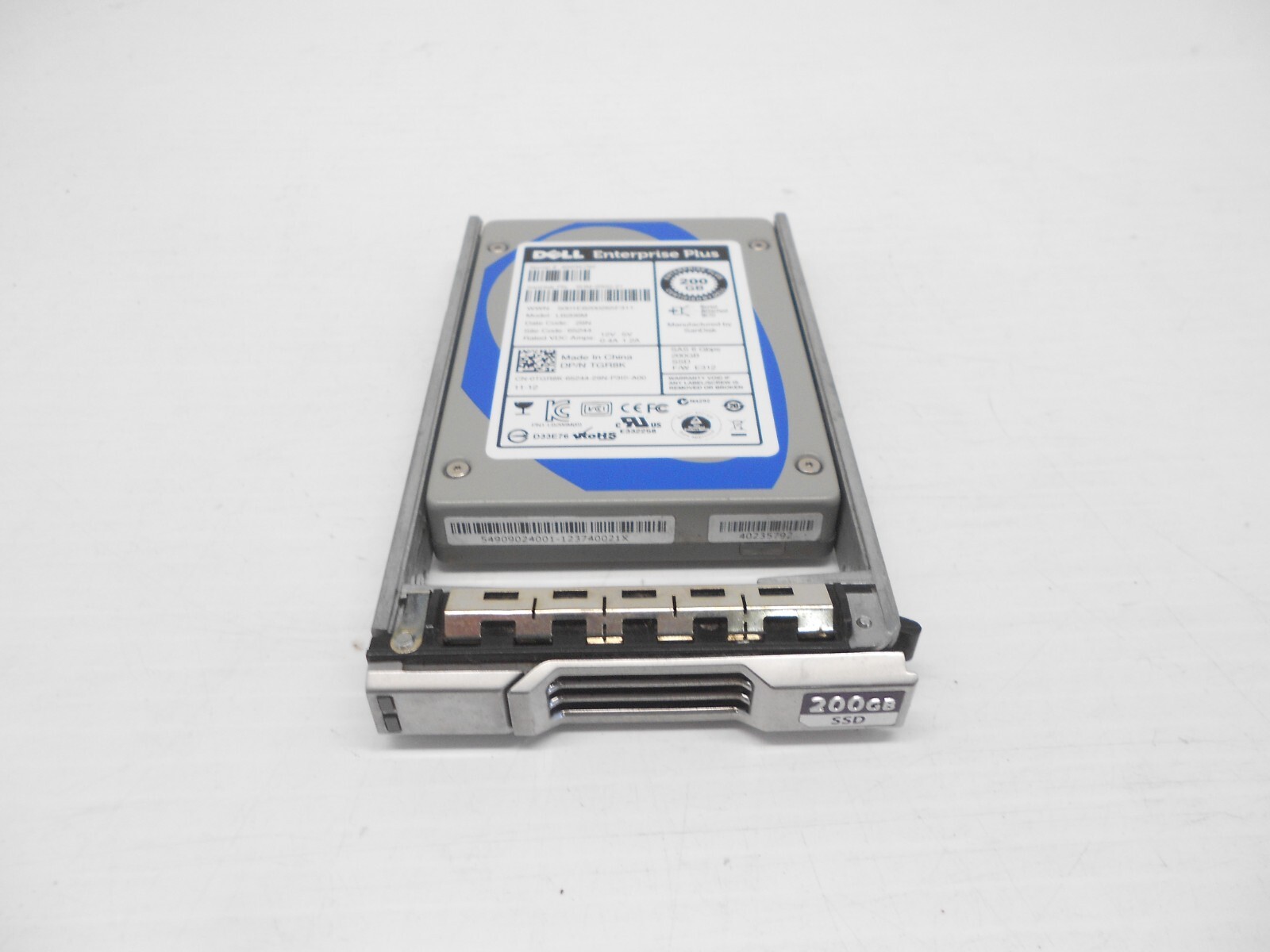 Dell Equallogic 200GB SAS SSD Solid State Hard Drive 2.5'' PS6100 PS6110 PS6210