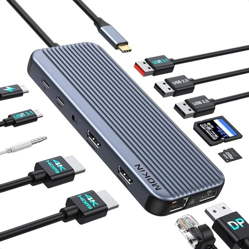 MOKiN USB-C 12 in 1 -   DOCKING STATION FOR LAPTOP - MODEL MOUC3702