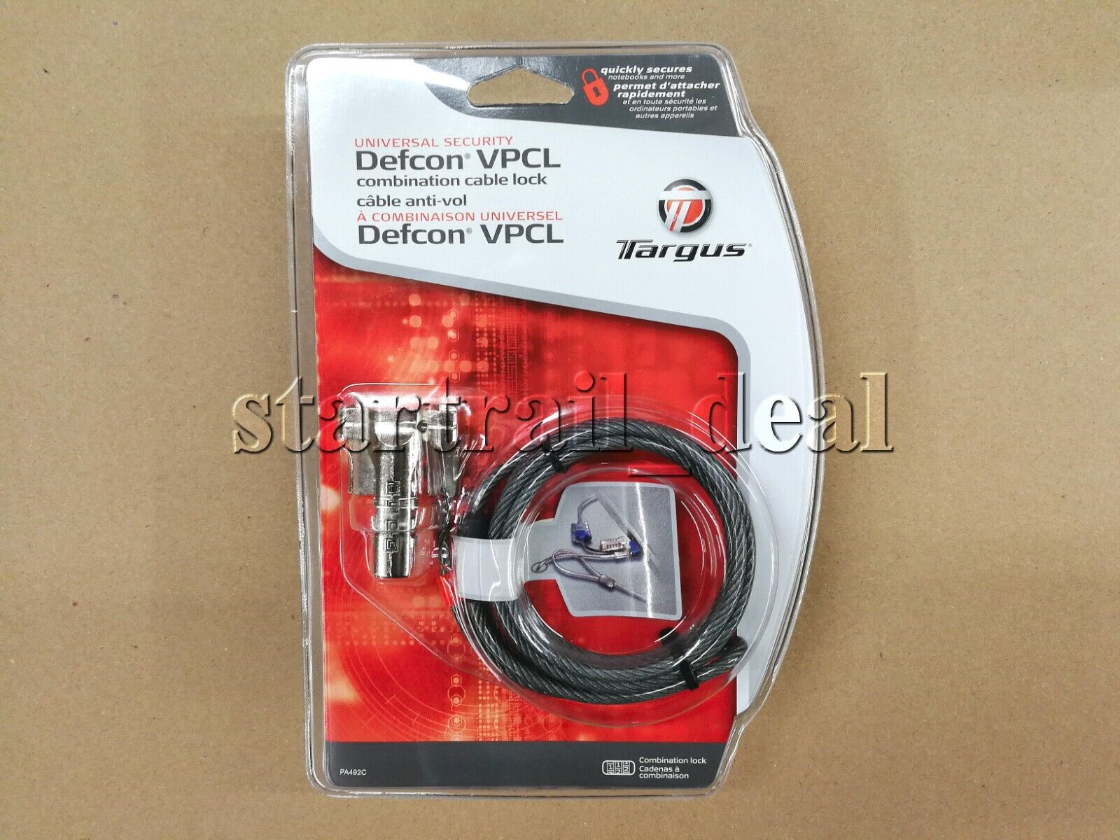NEW Targus DEFCON VPCL Video Port Combination Lock Laptop Desktop LCD Monitor TV