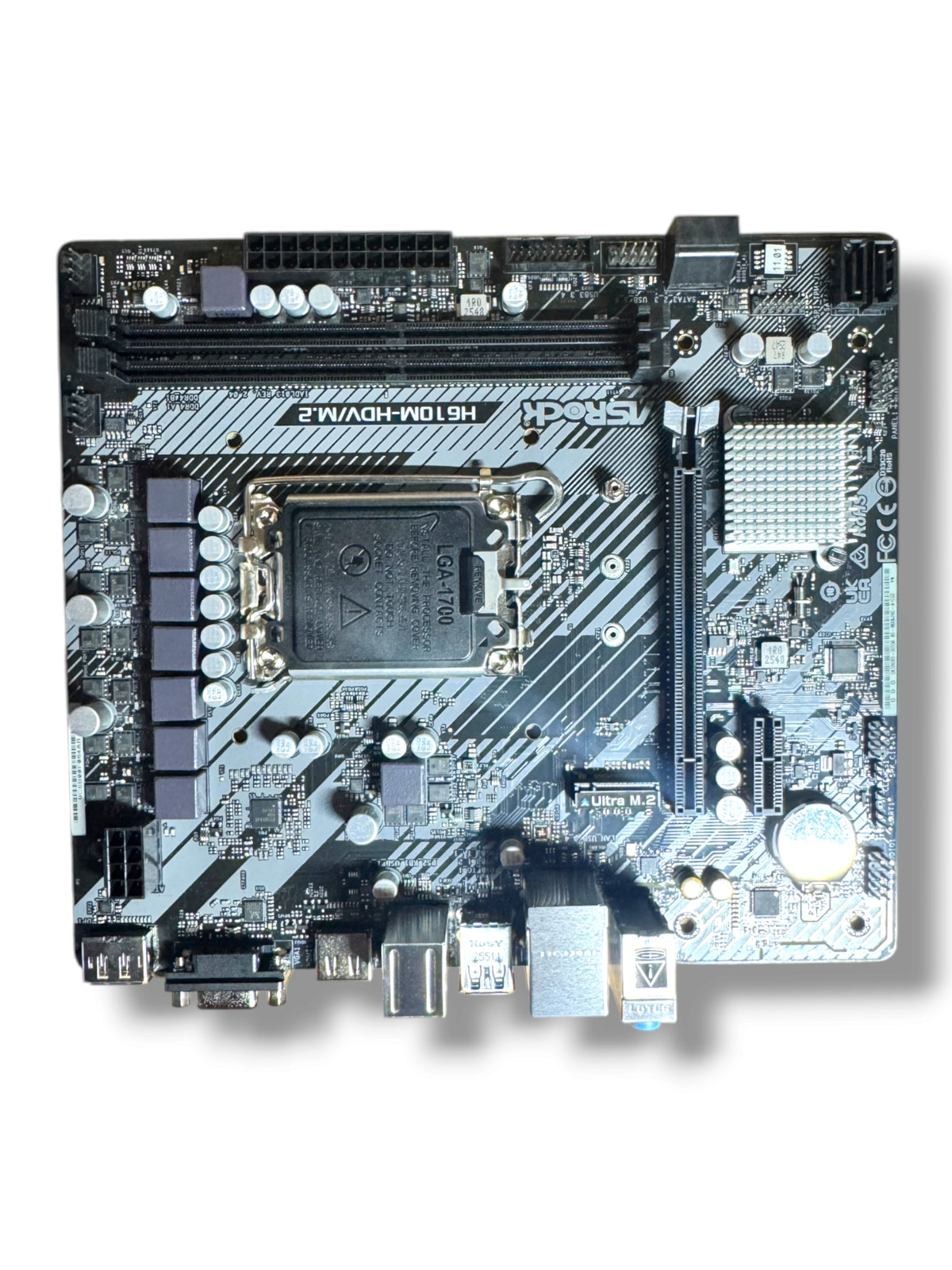 ASRock H610M-HDV/M.2 R2.0 Intel H610 LGA1700 Micro ATX DDR4 Motherboard OB