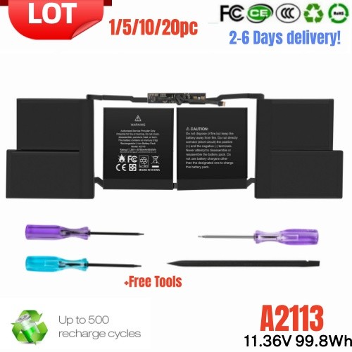✅LOT 1-20PCS A2113 Battery For MacBook Pro 16'' A2141 2019 2020 EMC 3347 99.8Wh