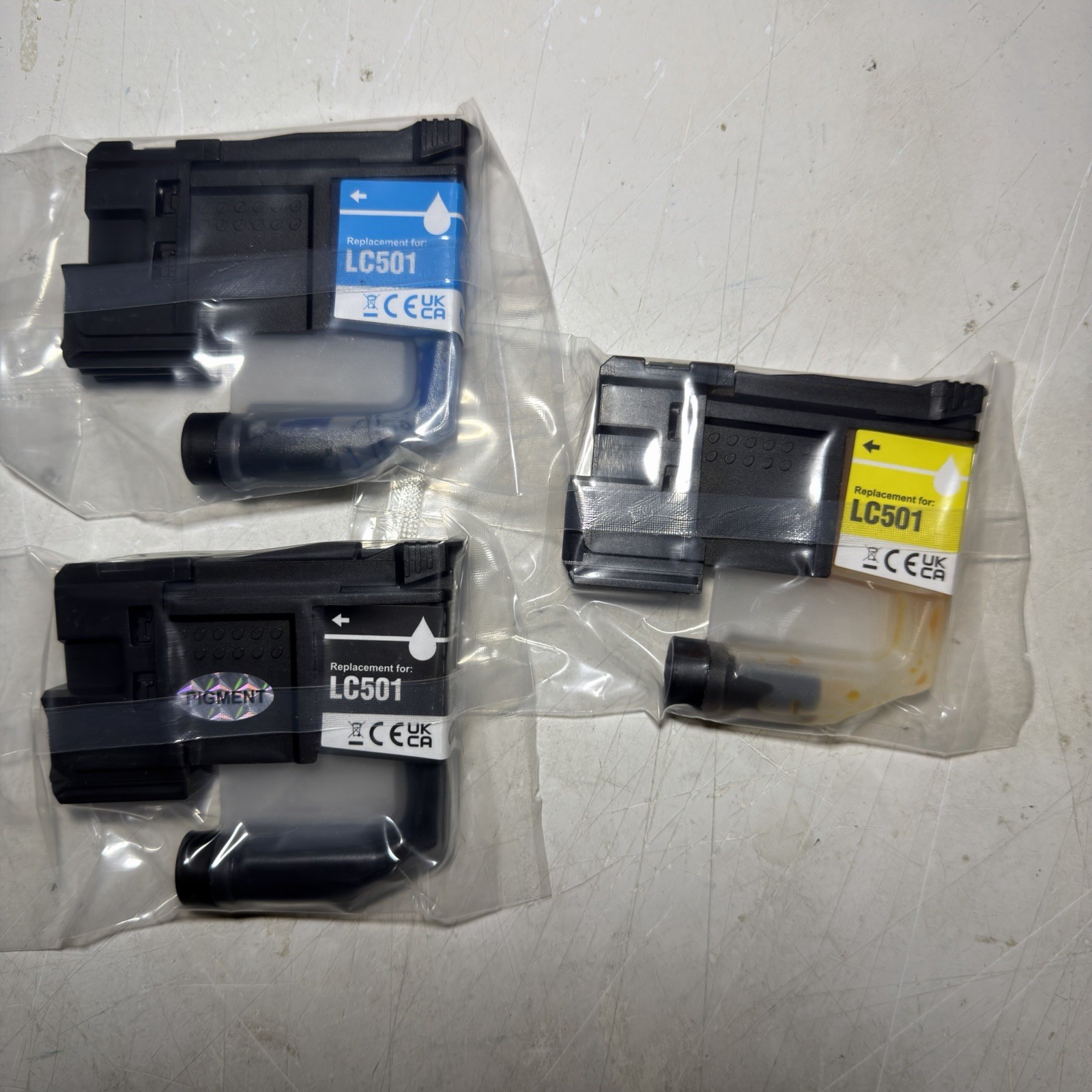 LC501 Compatible Replacement Black, Yellow, Cyan Inkjet Cartridge for Brother