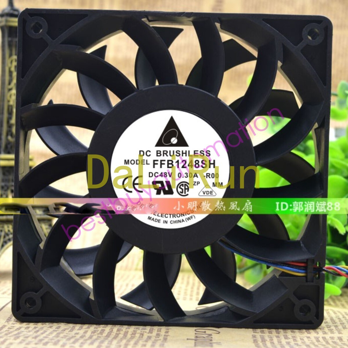 3PC DELTA FFB1248SH 12025 12CM 48V 0.30A Inverter Chassis Cooling Industrial Fan