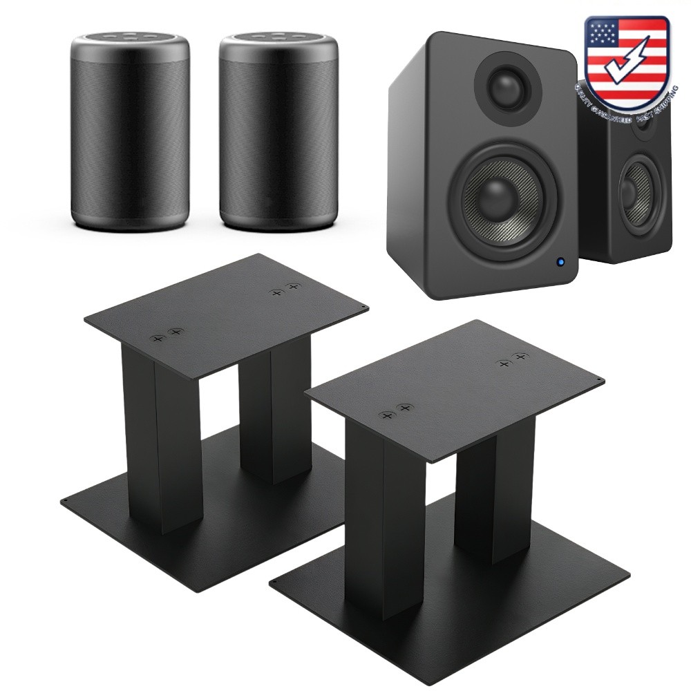 1 Pair Universal Metal Speaker Stands Up To 25Lb for Studio Monitors