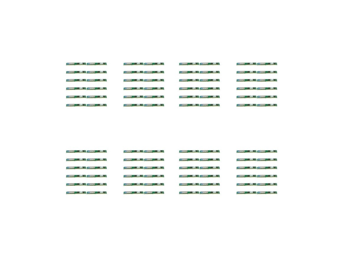 96GB RAM Kit | Bulk Lot (48x 2GB) | DDR3 1333MHz, PC3-10600U RAM GREEN PCB | NEW