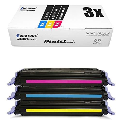 Eurotone 3x Toner Cartridge Compatible for HP Q6001A+Q6003A Multicolor