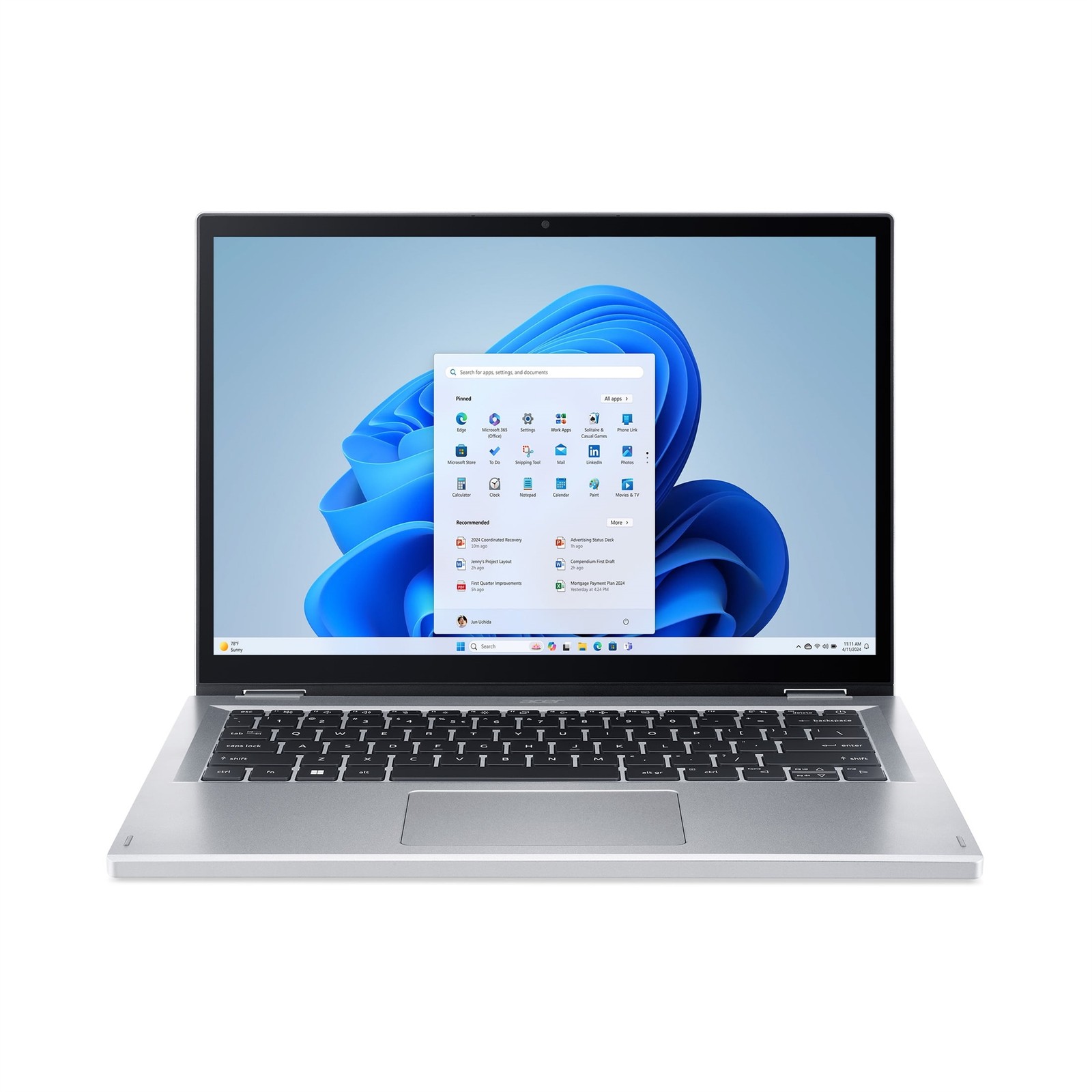Acer Aspire 3 14" 14" 8GB 128GB, Pure Silver