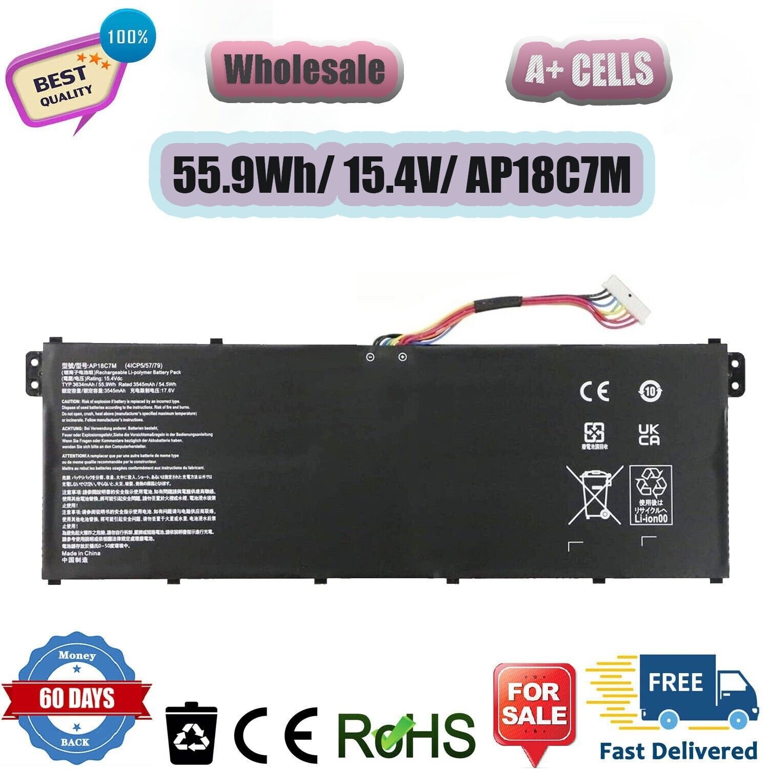 AP18C7M Battery for Acer Swift 3 SF313-52 SF313-52G SF313-53 Swift 5 SF514-54T