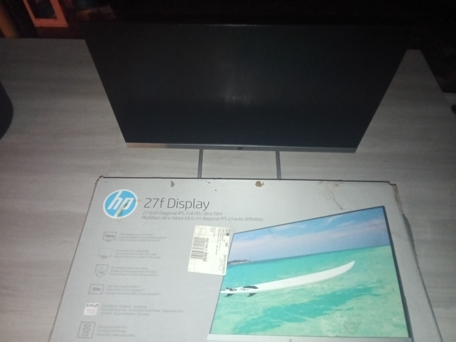 HP 27f Display 27in IPS FHD 1920x1080 75Hz Monitor HDMI VGA Anti-Glare