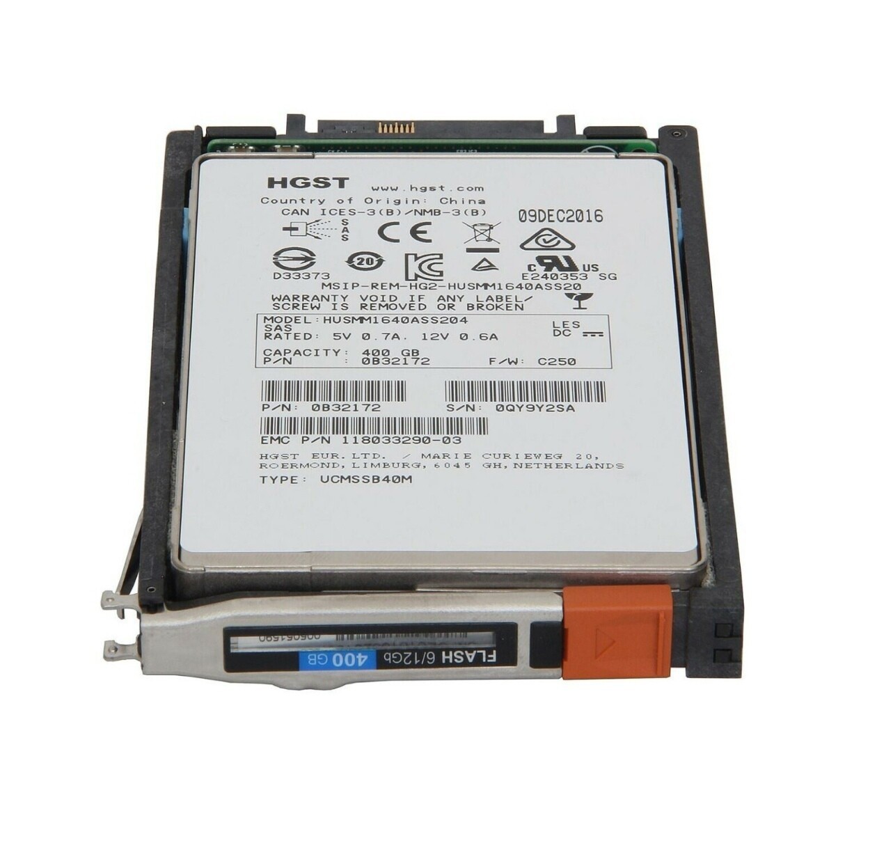EMC Unity 005051590 005051586 400GB SAS D3-2S12FX-400 2.5" 12Gb SSD