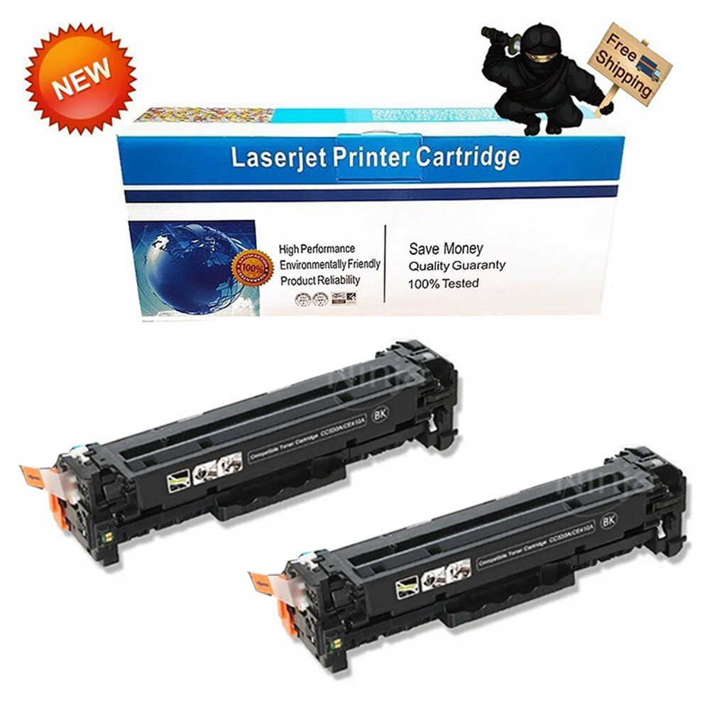 2PK CC530A 304A Laser Toner Black for HP CP2025 CM2320N