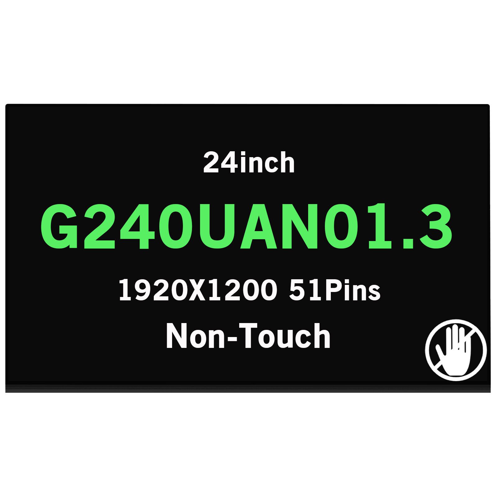 Replacement G240UAN01.3 24in LCD 1920X1200 FHD Screen Display Panel 51Pins 60Hz
