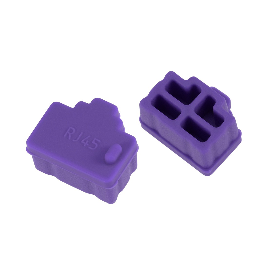20pcs RJ45 Silicone Protectors Ethernet Hub Port anti-Dust Cap Cover, Purple