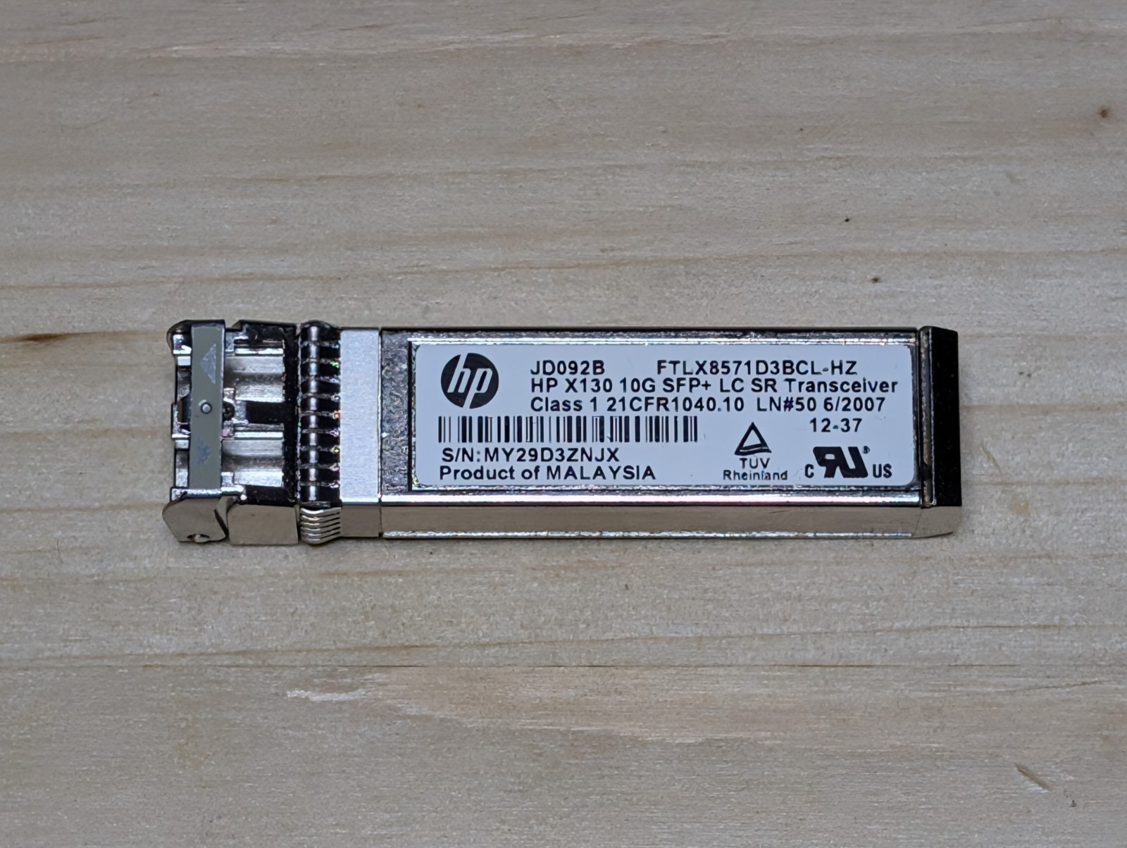 HP 455885-001 10GBE SR SPF+ TRANCEIVER