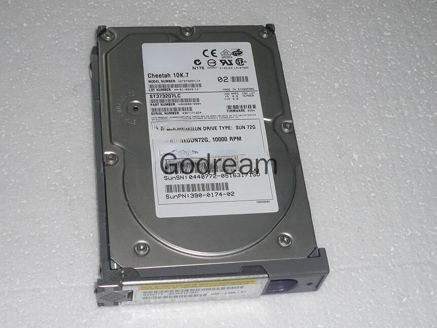 For SUN 540-5455/5456 73G 10K SCSI hard disk ST373207LSUN72G 390-0174