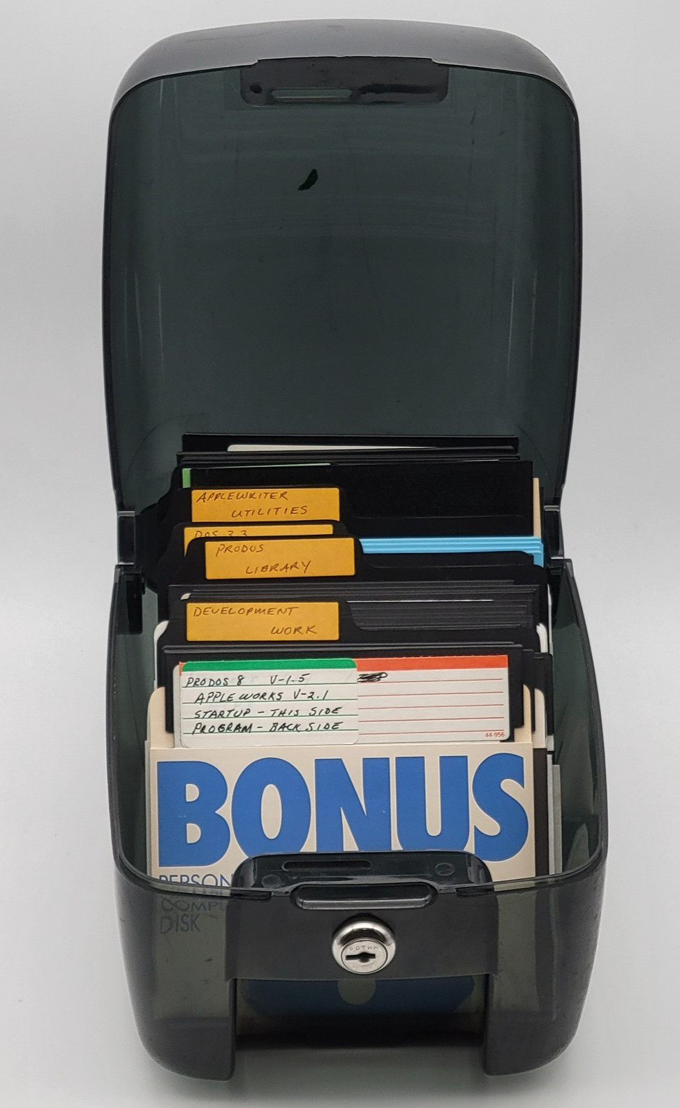 Lot of Diskettes with Vintage Diskette Storage Case ( Diskettes untested )