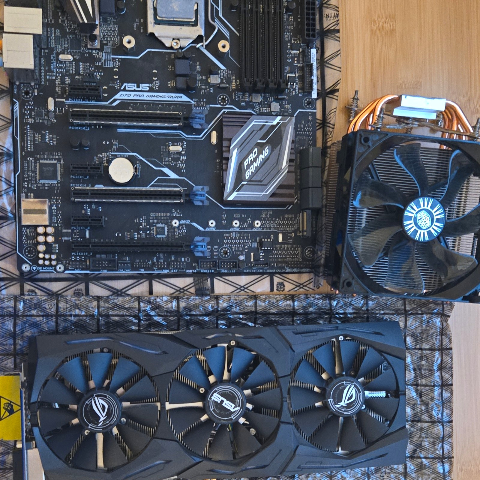 BUNDLE: ASUS Z170 Motherboard, 32 Gb Ddr4 Ram, Asus Card, Cpu Fan, Intel I7