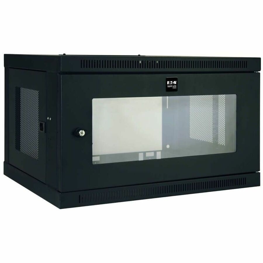 Tripp Lite SmartRack 6U Switch-Depth Wall-Mount Rack Enclosure Cabinet w/ Window