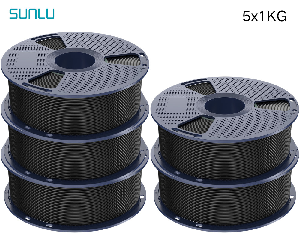 5x1KG 5x10KG 15x1KG Sunlu 1.75MM PLA Plus Filament For 3D Printer 1KG Spool