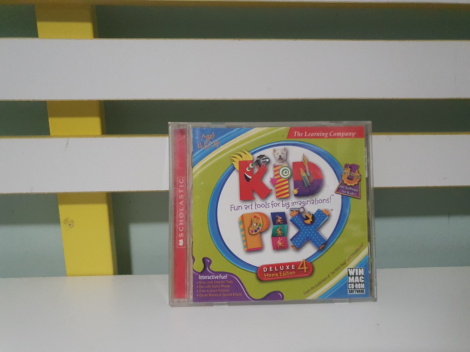 Kid Pix Studio MAC CD children color paint draw graphic art design drawing tools