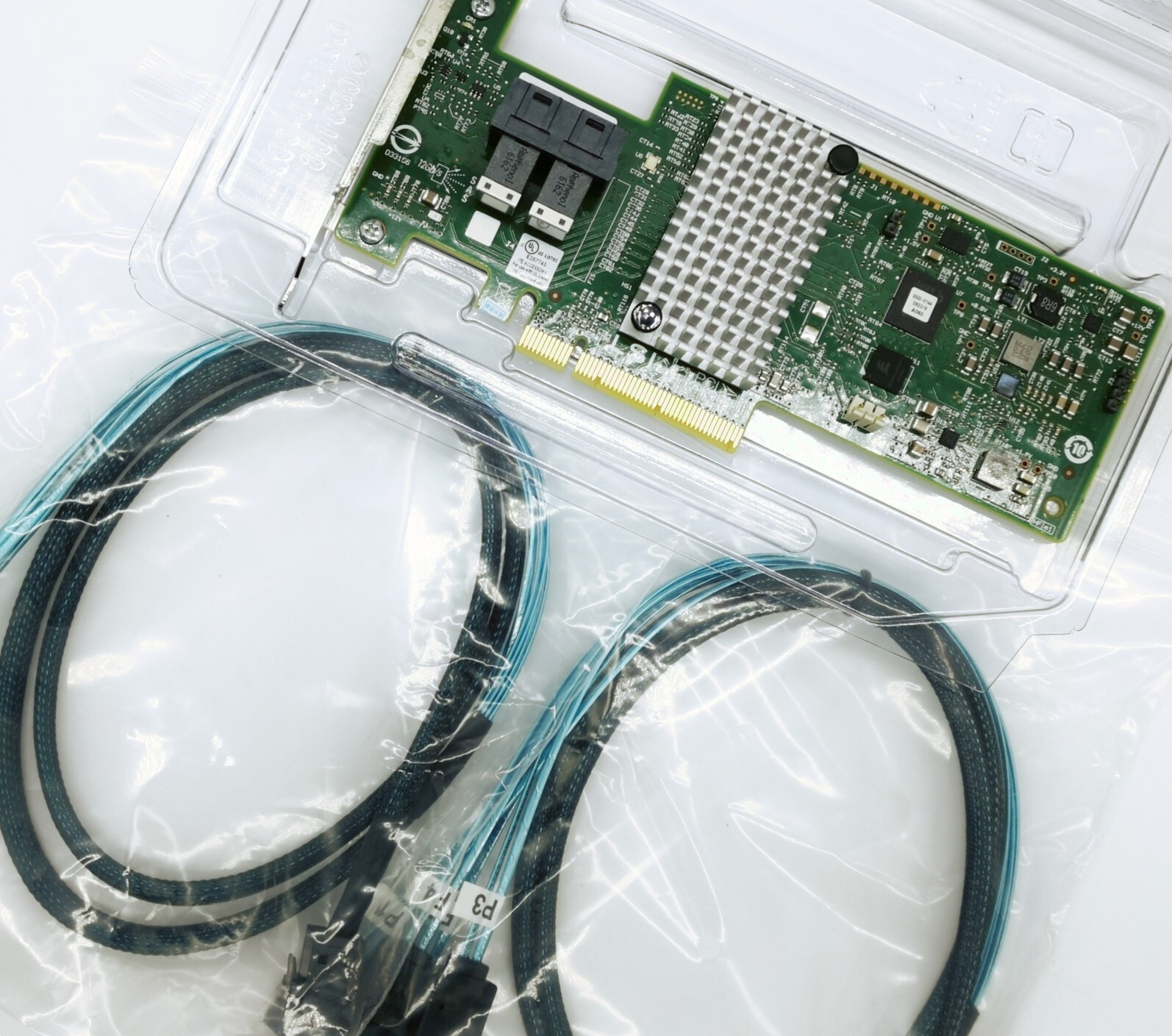 LSI 9340-8i IBM 46C9115 M1215 12GB RAID0.1.10.8 PORTS raid + 2pcs 8643 to 4 SATA