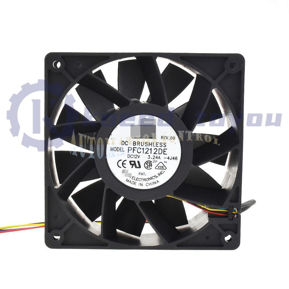 For Delta 12CM PFC1212DE DC12V 4.8A 12038 Violent General Cooling Fan 4Pin~