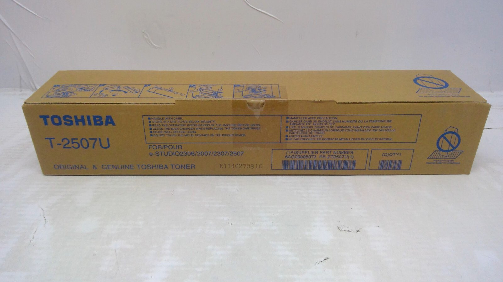 Genuine Toshiba EStudio 2007/2306/2507 Black Toner Cartridge T-2507U, T2507U