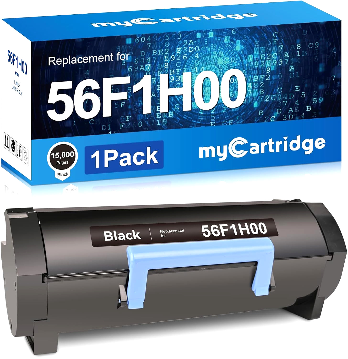 56F1H00 Black Toner Cartridge for Lexmark MS321–MS622 and MX321–MX622 Series