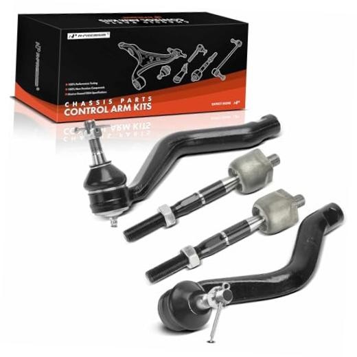 Front Inner & Outer Tie Rod End Kit, Compatible with Lexus