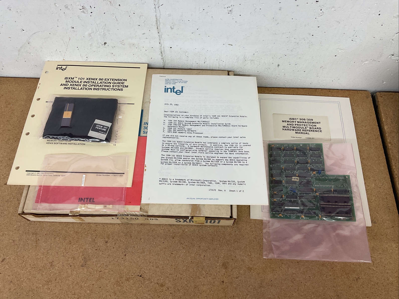 Intel SXM 101 iSXM 101 Xenia 86 Extension iSBC 309 Memory Management Board New