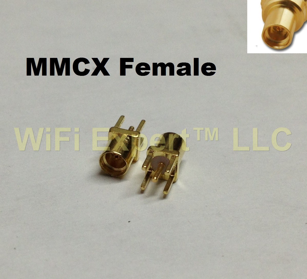 2 x MMCX female straight Jack center solder PCB mount RF connector ships from US