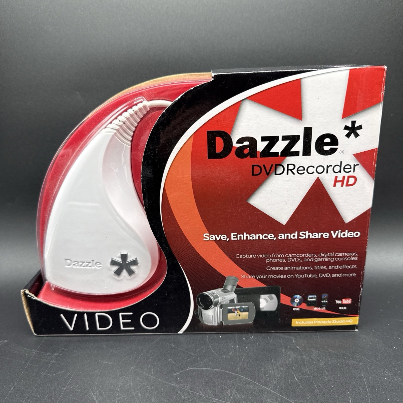 NEW Pinnacle Dazzle DVD Recorder HD Capture Video From Devices NIB