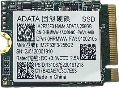 GREEN - ADATA 256GB M.2 NVME SSD SOLID STATE DRIVE