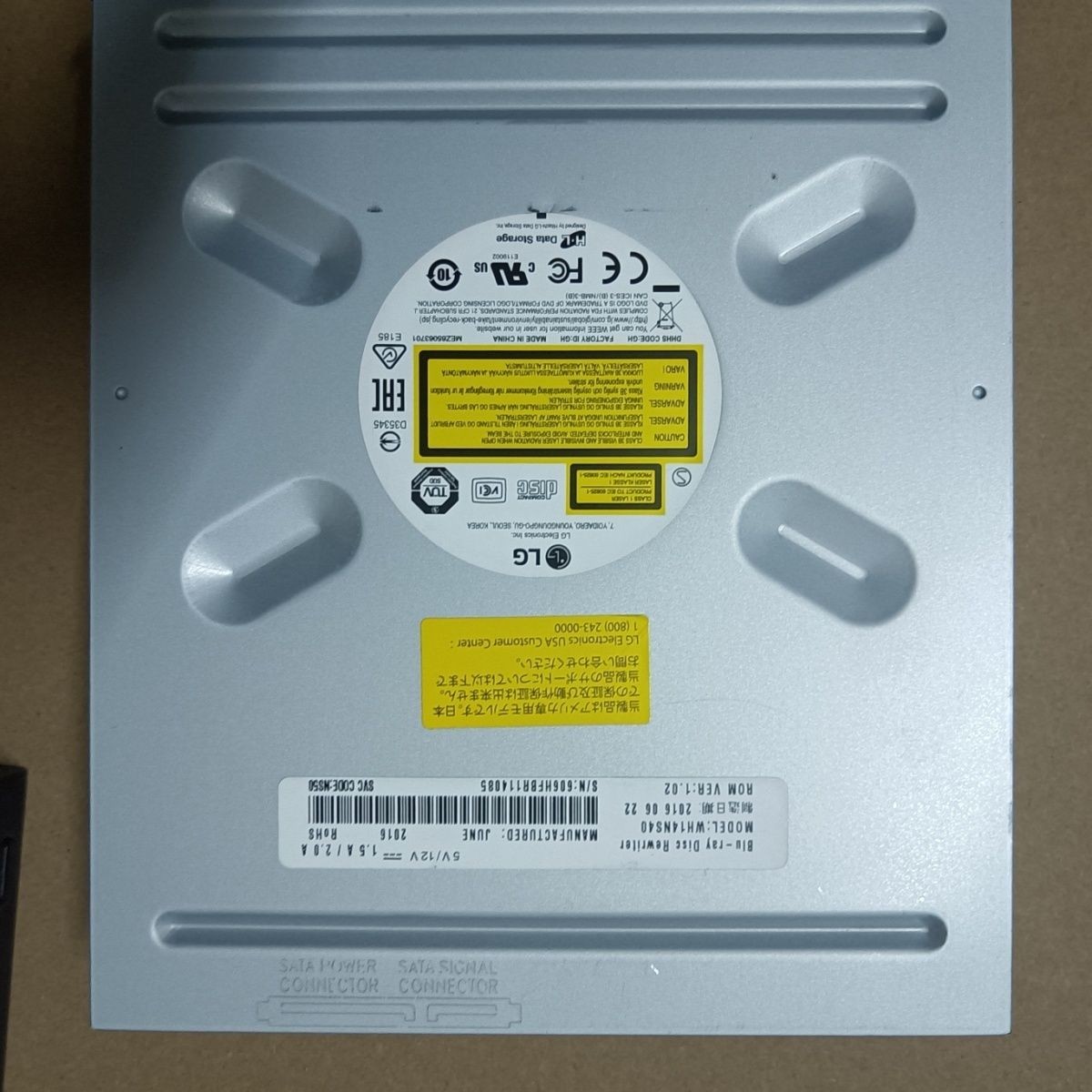 Compatible LG WH14NS40 SATA 14X Blu Ray w/3D 4K Playback M-DISC BD-RE