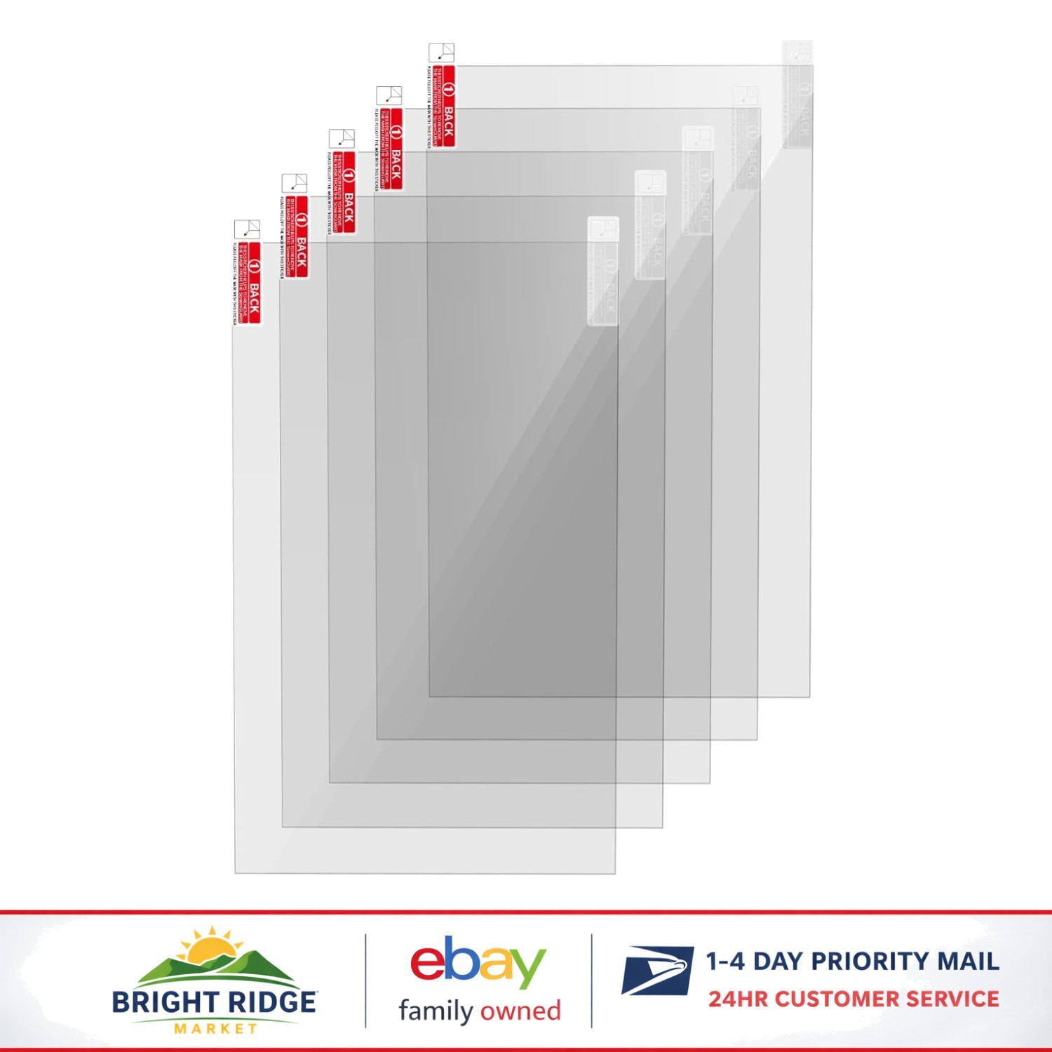 5PCS 6.23 Inch Screen Protector for LCD Resin 3D Printers, Scratch Resistant