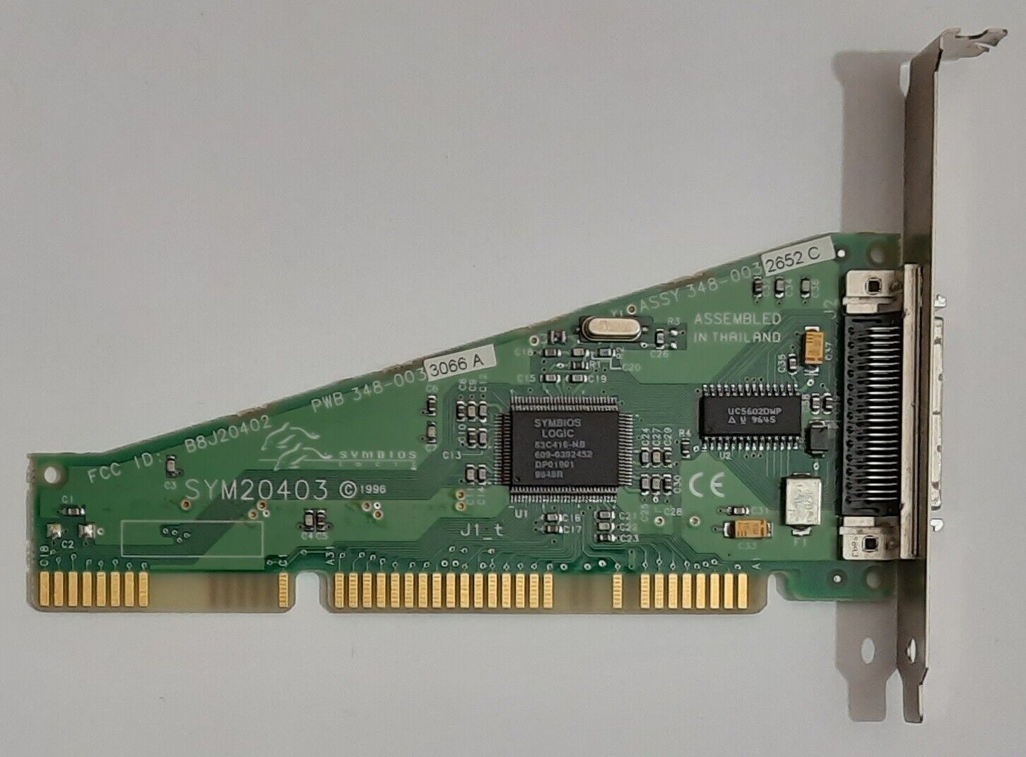 Symbios Logic SYM20403 ISA SCSI Controller (50-pin, External, Retro, 1996)