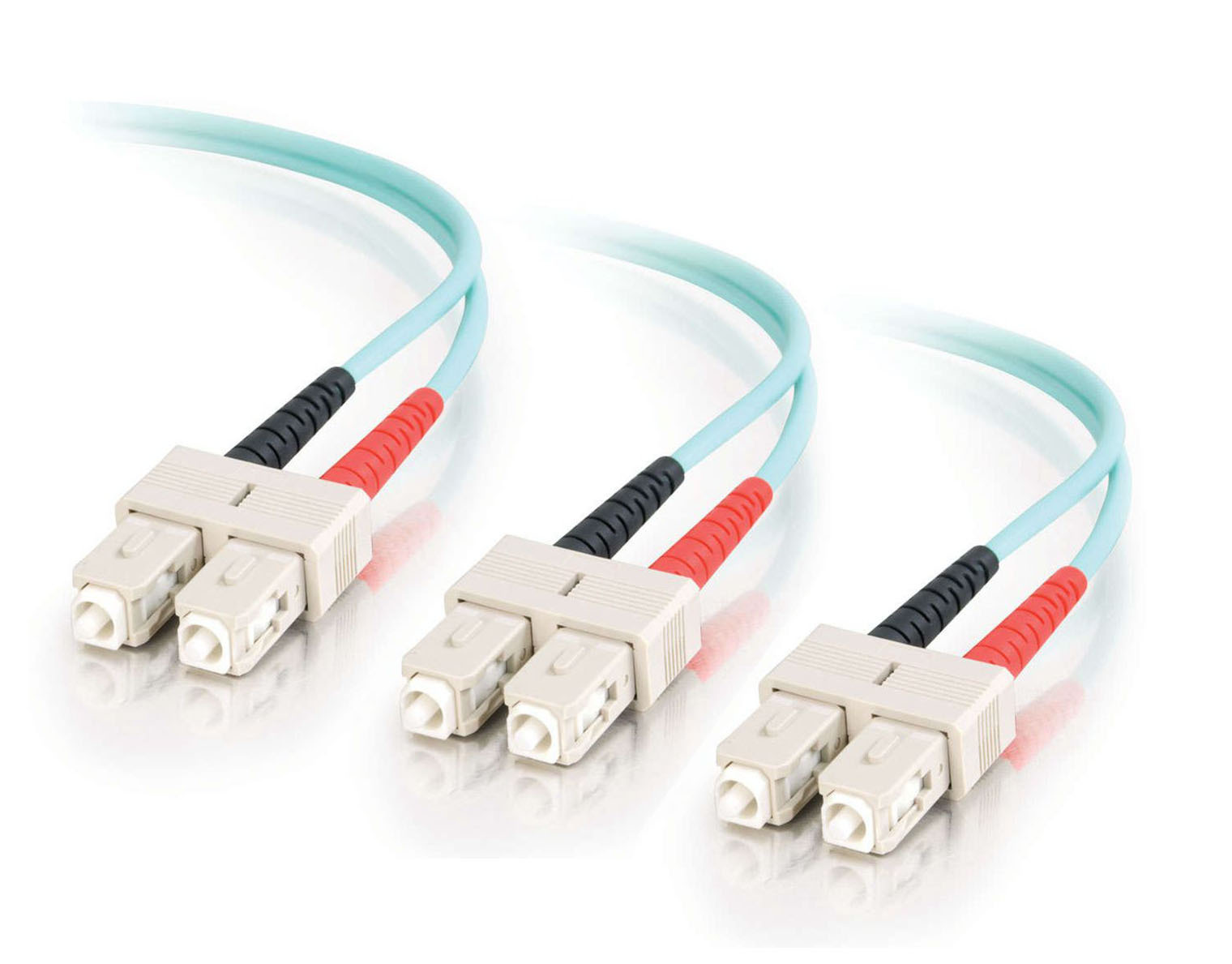 50meters Outdoor Armored 10G OM3 6 Strands Fiber Patch Cord(50/125)-SC to SC