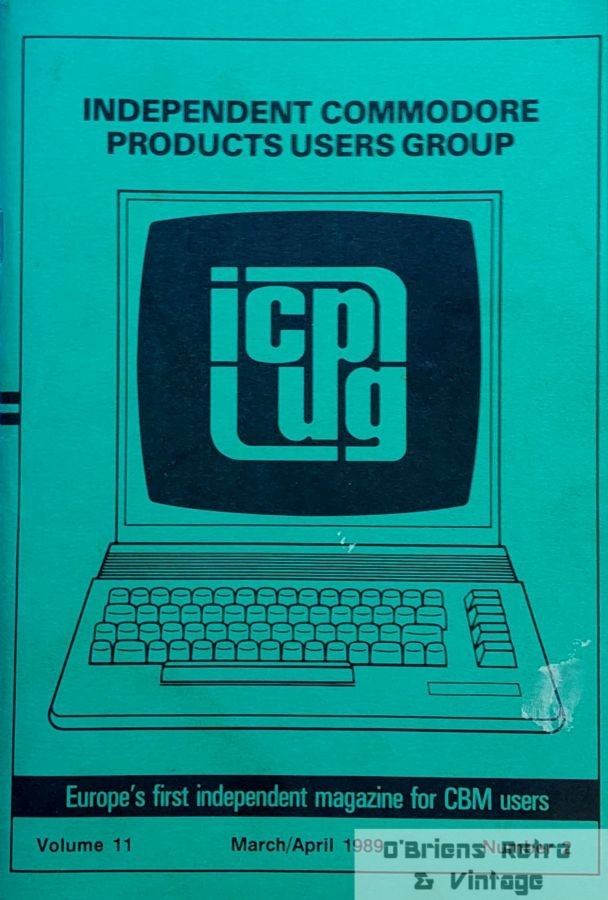 ICPUG Magazine Vol. 11 No. 2 (March/April 1989) – Commodore Users Group