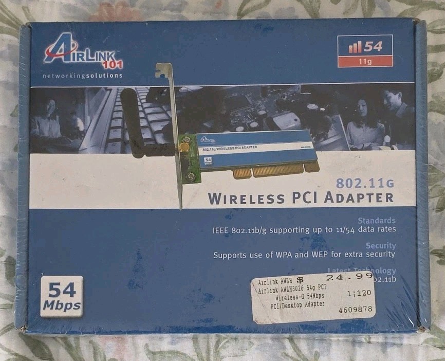 AirLink101 - 802.11G Wireless PCI Desktop Adapter - AWLH3026 54Mbps