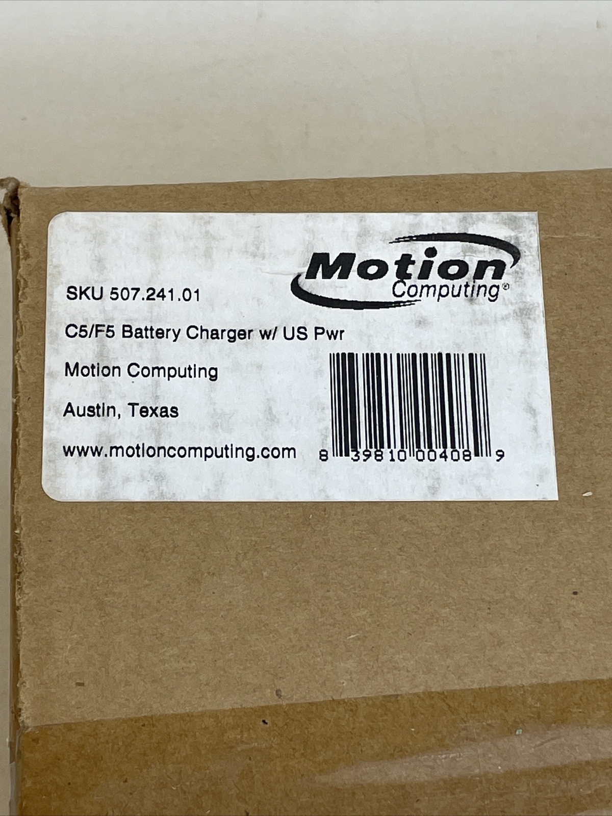 Motion Computing 507.241.01 C5/F5 External Battery Charger with Power Cable