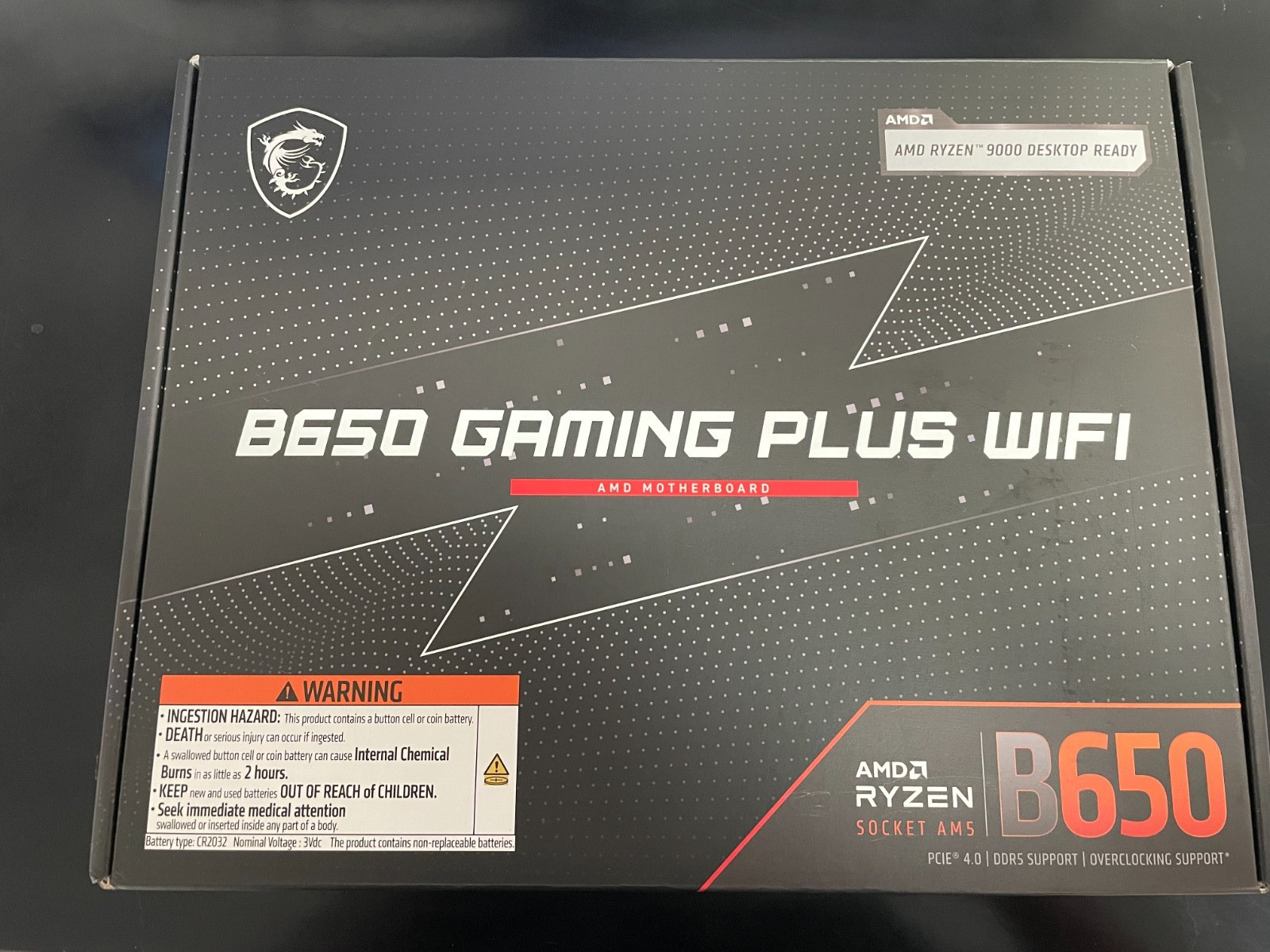 MSI B650 GAMING PLUS WIFI AM5 AMD B650 ATX Motherboard *New in Box 