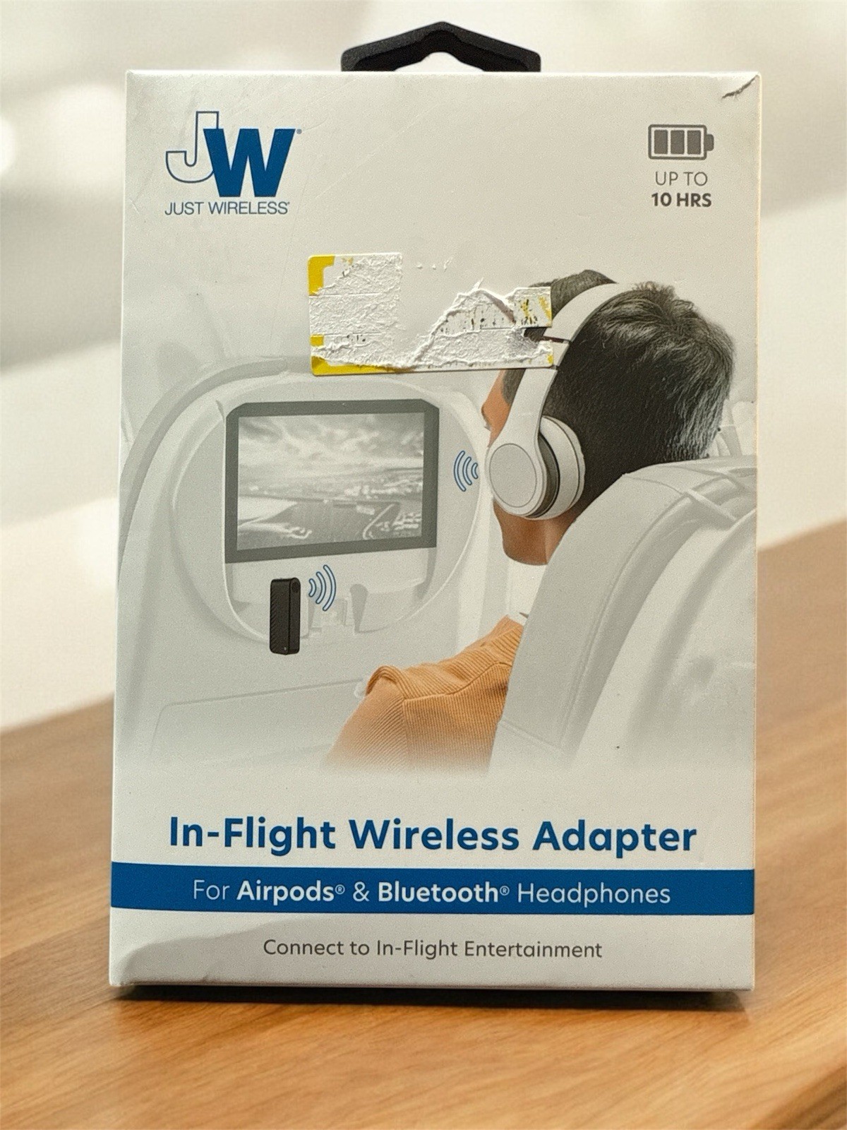 Just Wireless in-Flight Wireless Adapter NEW Airplane Bluetooth Airpod Connect