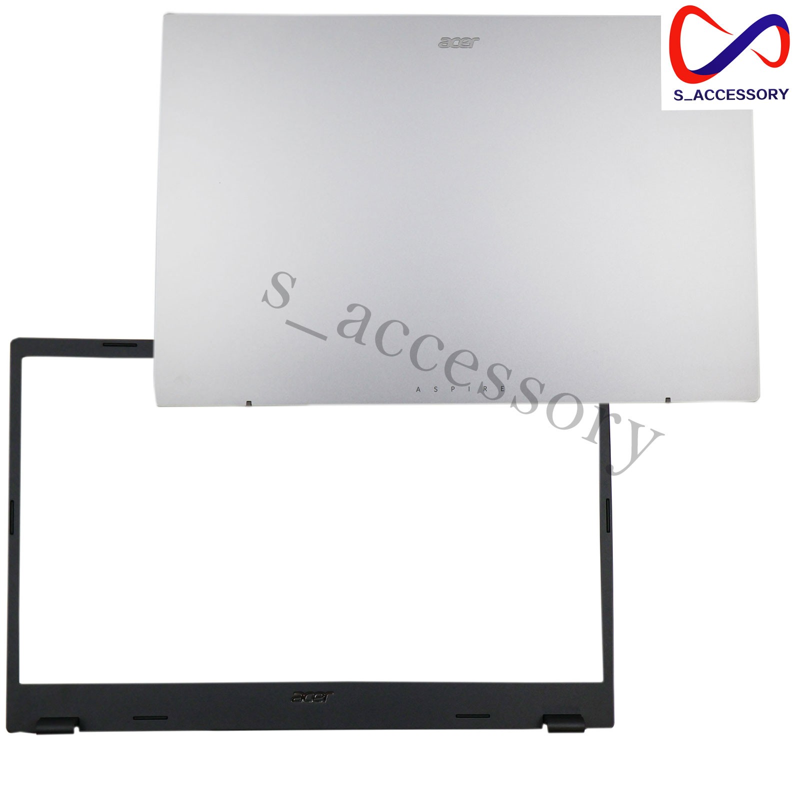 New Acer Aspire A515-58M N23C3 A315-24P 24PT Lcd Back Cover Lid Bezel Silver US