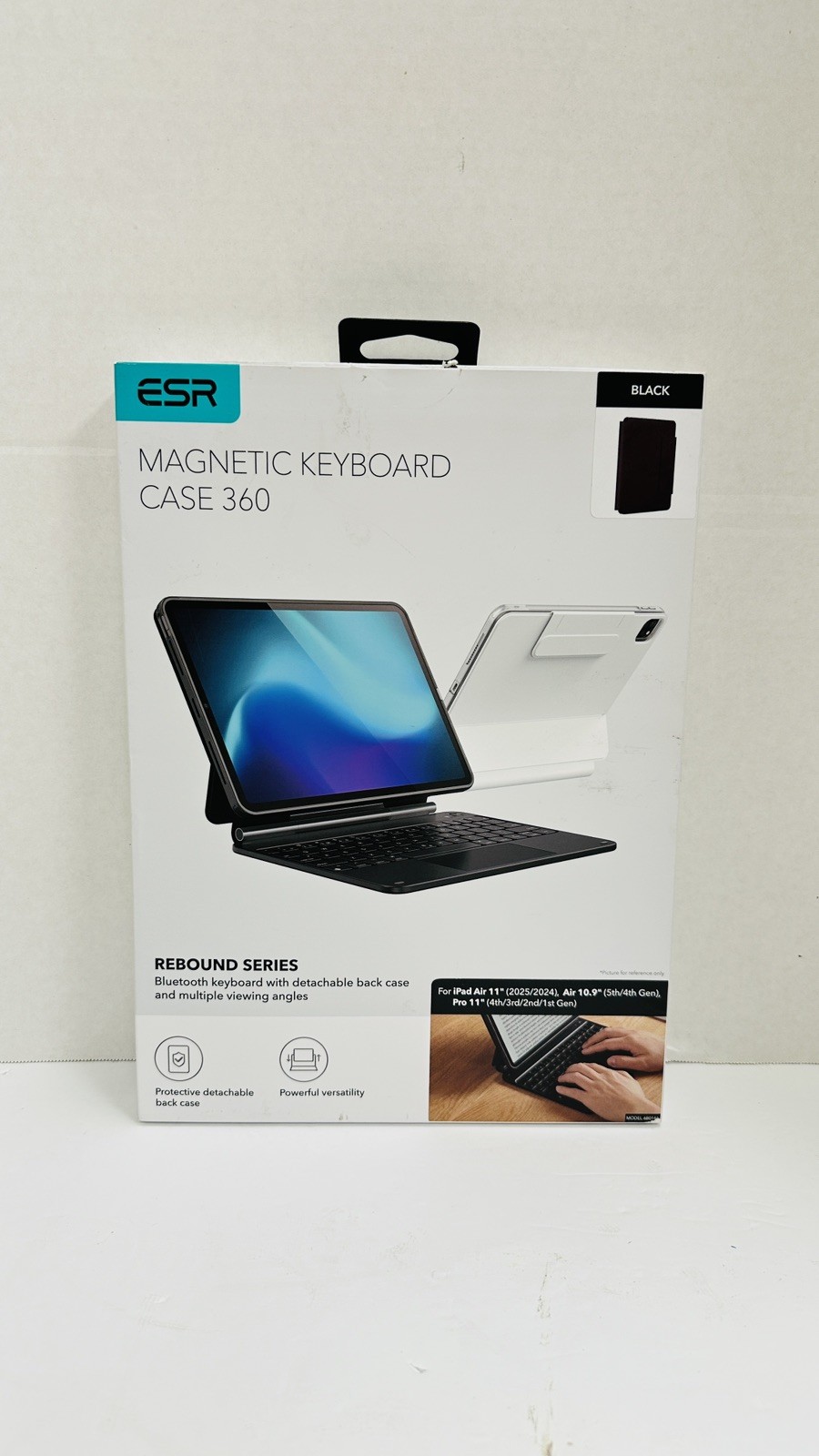 ESR Magnetic Keyboard Case 360 Rebound for iPad Pro 11 & iPad Air 11" Black