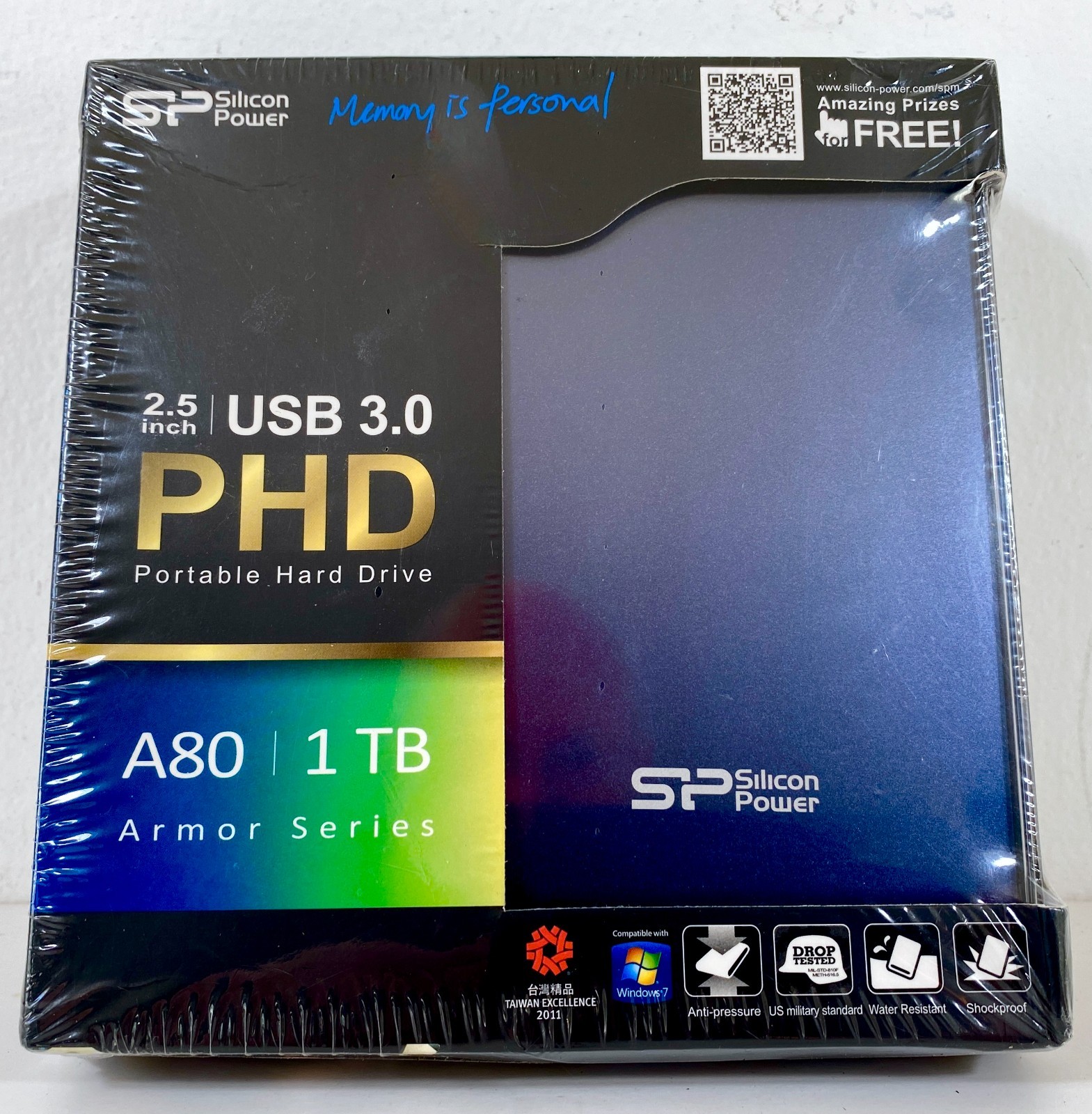 SILICON POWER SP ARMOR A80 ~ 1TB Portable Hard Drive ~ USB 3.0 ~ New Sealed