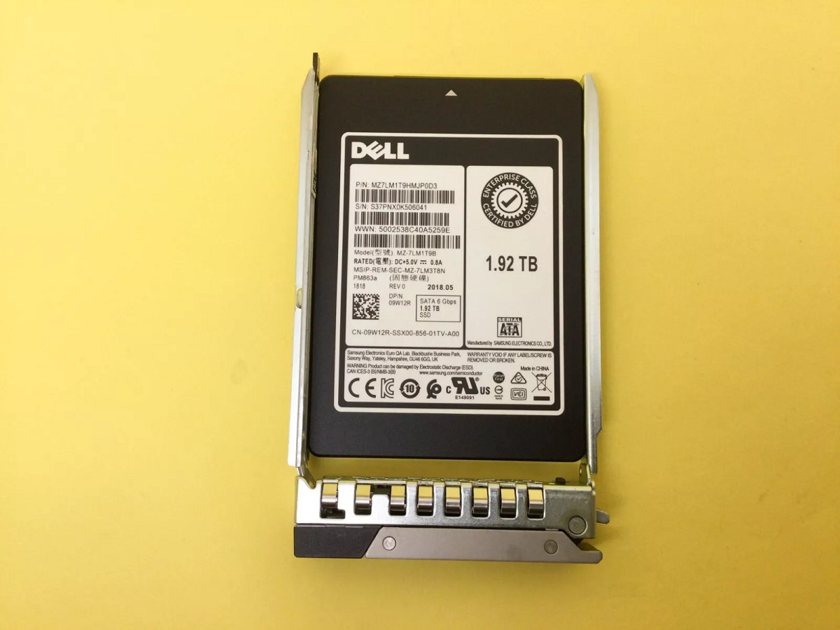 NEW Dell/Samsung 1.92TB 2.5" SATA 6G PowerEdge 14G R540 0K5P0T Server SSD